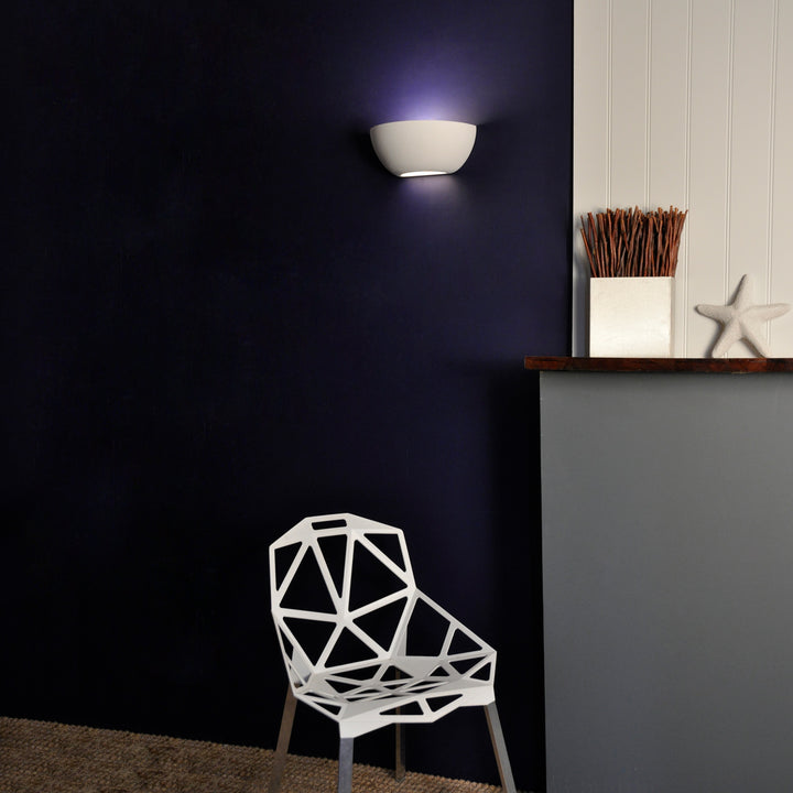 T6216 Curved Plaster Wall Light (Integrated Emergency Option)