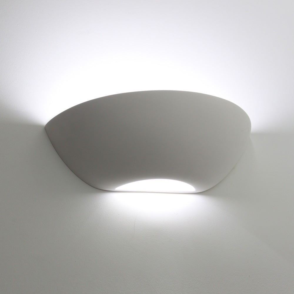 T6216 Curved Plaster Wall Light (Integrated Emergency Option)