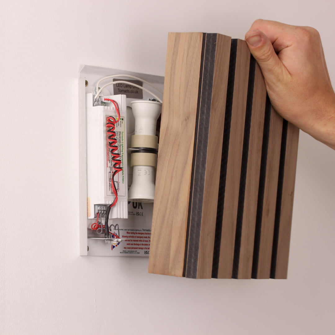 Heat Management for Light Fittings with Emergency Packs