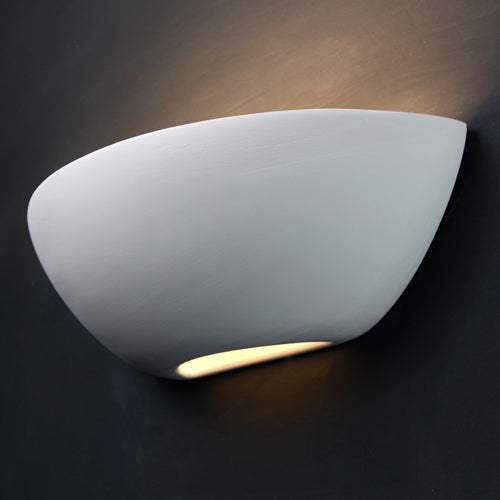 T6216 Curved Plaster Wall Light (With Emergency Option)