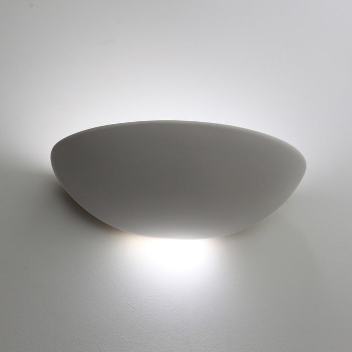 T7525 Curved Plaster Wall Light (With Emergency Option)