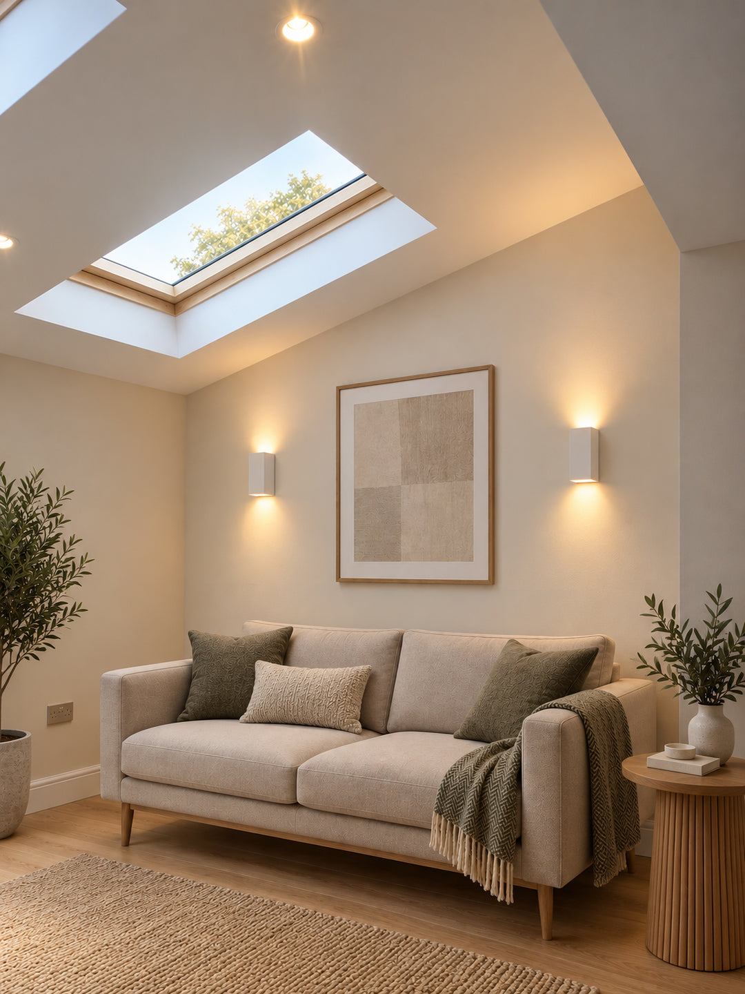 TR7280 Linear Plaster Wall Light (Integrated Emergency Option)