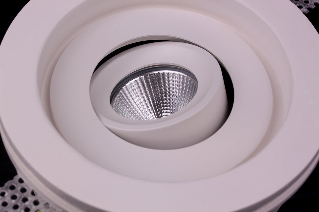 TF32 Swivel & Tilt Fire and Shower (IP65) Flush Trimless Seamless Integrated Plaster LED Downlight