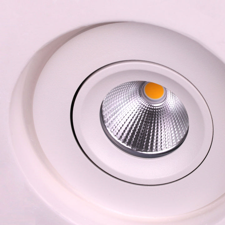 TF32 Swivel & Tilt Fire and Shower (IP65) Flush Trimless Seamless Integrated Plaster LED Downlight