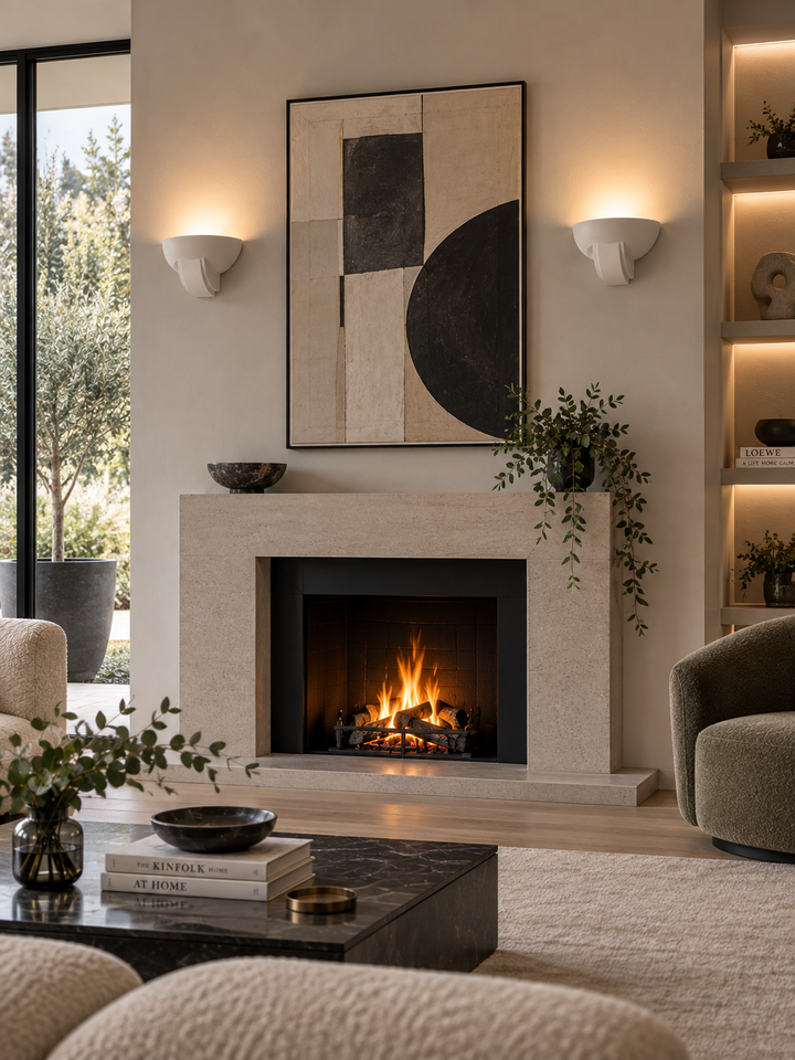 T6112 Curved Plaster Wall Light