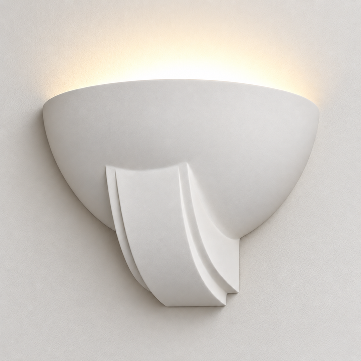 T6112 Curved Plaster Wall Light