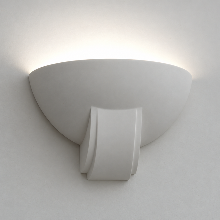 T6112 Curved Plaster Wall Light