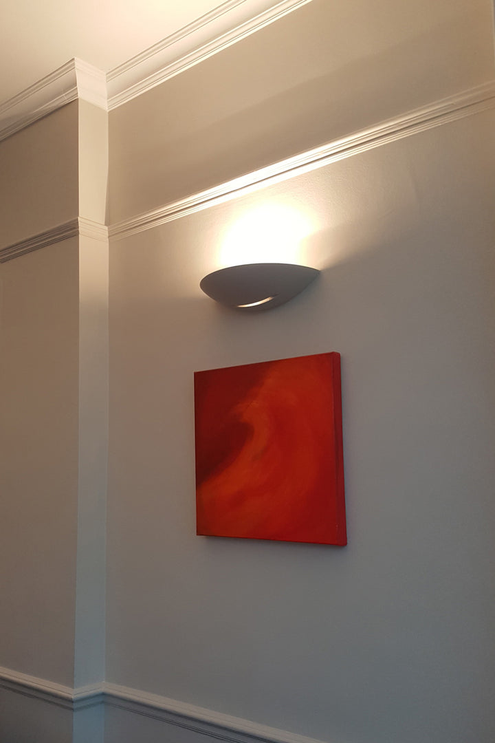 T6218 Curved Plaster Wall Light (Integrated Emergency Option)