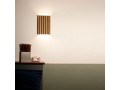 SW7226 Natural Wood Oak/Walnut Slat Scandi Wall Panel Light
