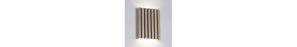 Wood Slat Wall Panel Light Fittings