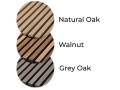 SW5226 Natural Wood Oak/Walnut Slat Scandi Wall Panel Light