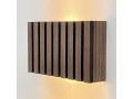SW9281 Natural Wood Oak/Walnut Slat Scandi Wall Panel Light